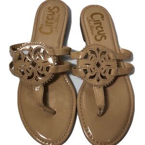 Sam Edelman Circus neutral patent sandals. Size 8.5.